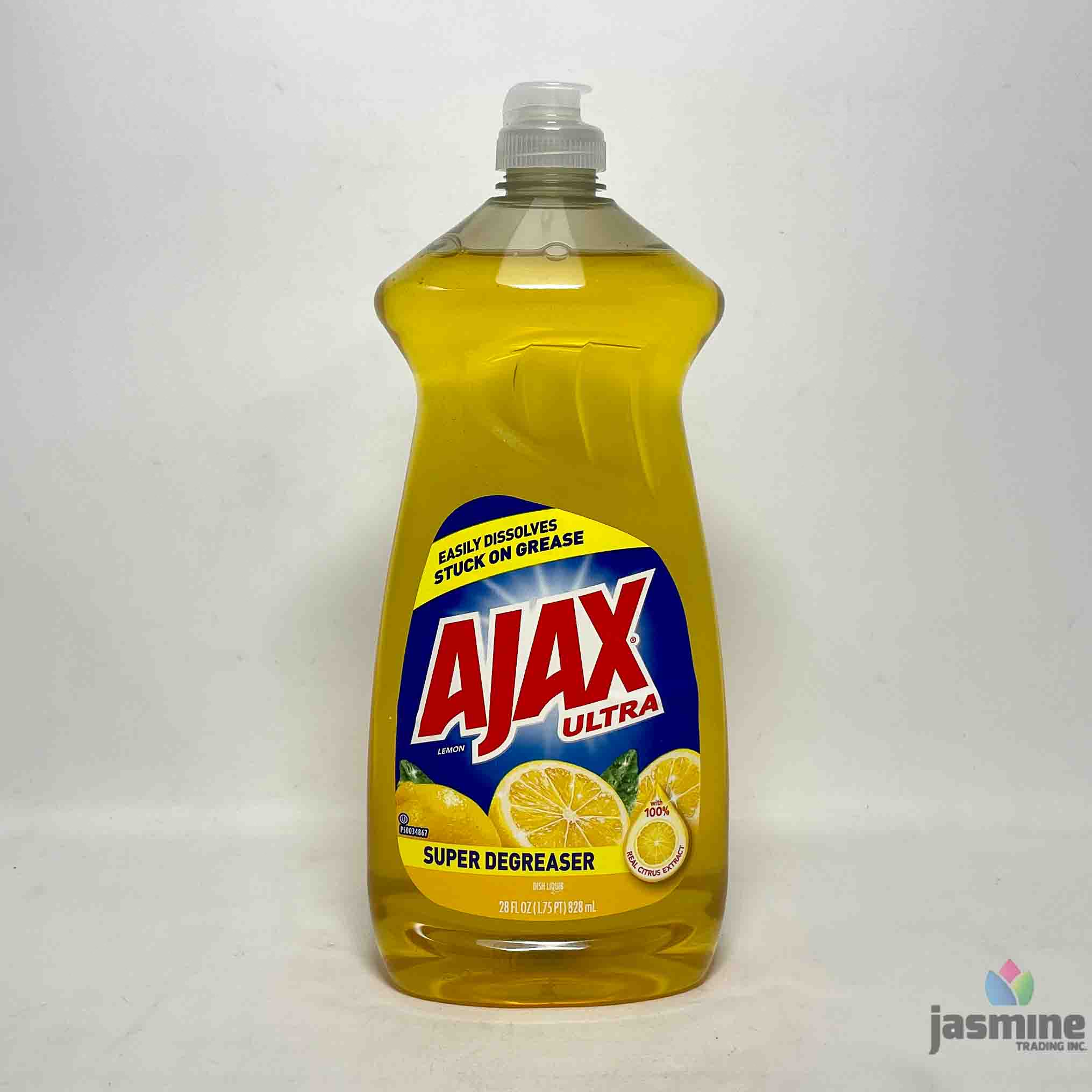 AJAX ULTRA DISH LIQUID SUPER DEGREASER LEMON 28 OZ