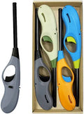 DEMALO BUTANE LIGHTER 4PCS REFILLABLE LONG FLAME