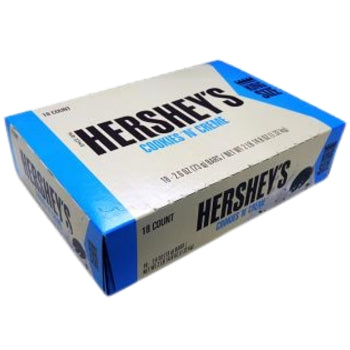 HERSHEY KING SIZE COOKIES N CREME 2.6OZ 18ct
