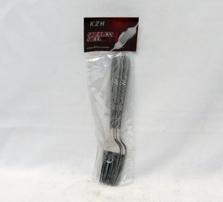KZH STAINLESS STEEL FORKS 6PK PAISLEY DESIGN