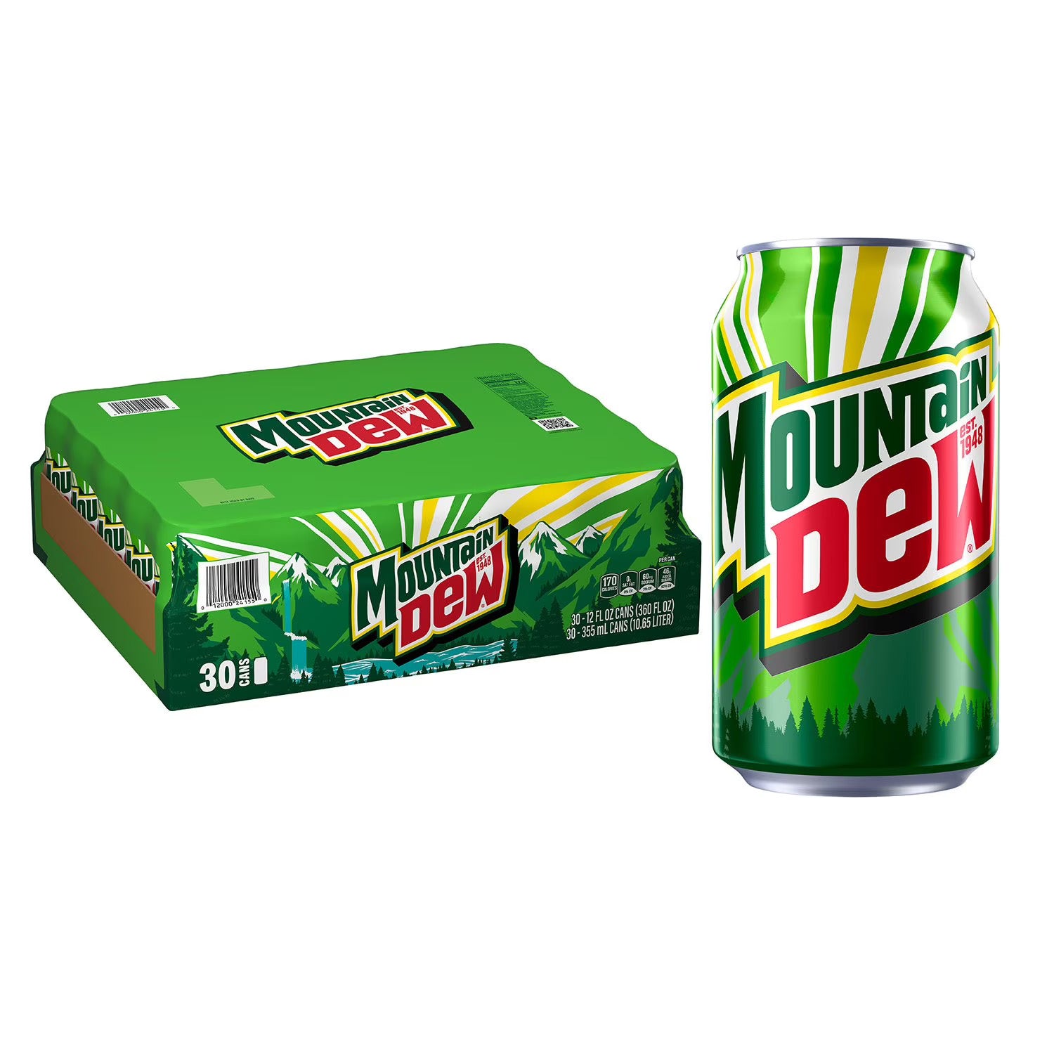 MOUNTAIN DEW 12 FL OZ (Pack of 30)