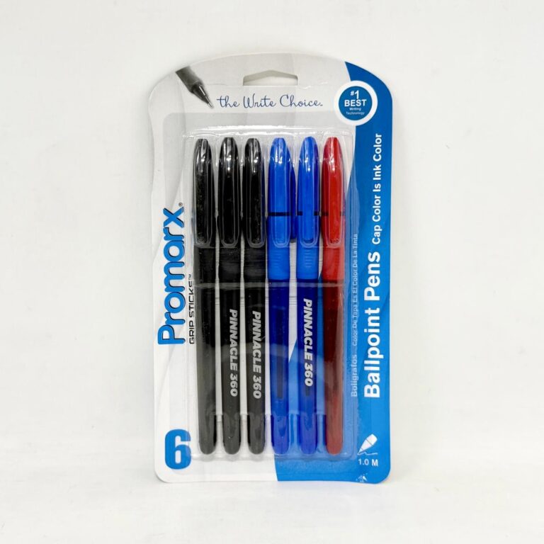 PROMARX STICK PENS 1.0 MM 6CT ASST