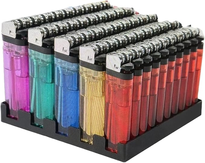 SOLAR LITE DISPOSABLE LIGHTERS 50CT WITH STAND