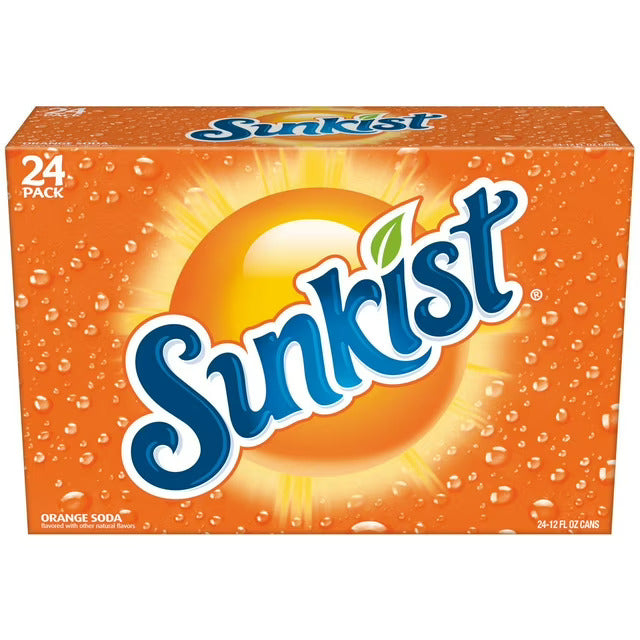 SUNKIST ORANGE SODA 12 FL OZ (Pack of 24)